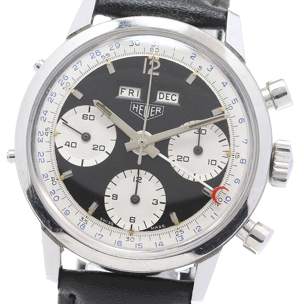 Heuer Carrera 2547 S Dato 12 Chronograph Mk1 Triple Date Calendar