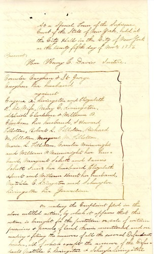 1856 Supreme Court New York Land Partition Order - Livingston Family Lawsuit - Bild 5 von 6