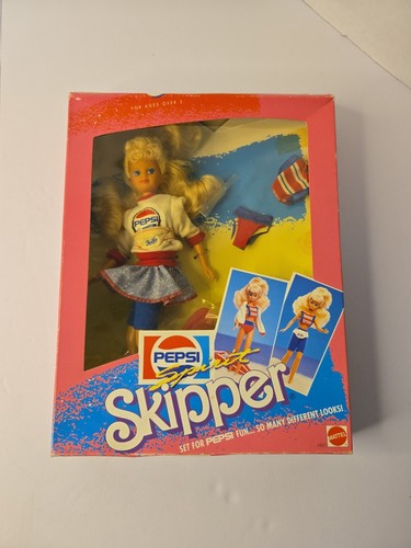 Vintage 1989 Pepsi Spirit Barbie Skipper #4869 NEU IM KARTON