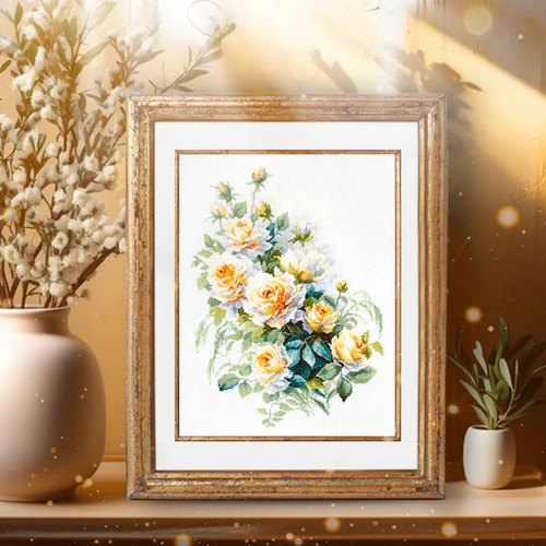 The Queen of Flowers 70-08 Counted Cross-Stitch Kit - Picture 2 of 10