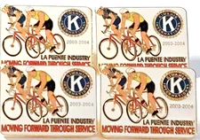 Kiwanis Inter.  "La Puente Industry" 2003-2004 Lapel Pins Lot of 4