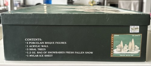 Snowbabies “Skate with Me” - Ice Skating Figurines Department 56 NEW!! RETIRED - Picture 5 of 5