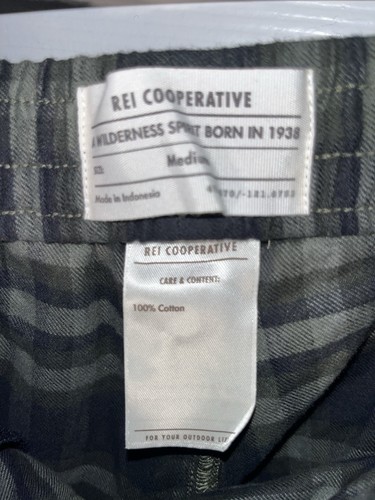 NUEVO CON ETIQUETAS $35 REI Cooperative Pijama Pantalones Para Mujer Medianos M Franela Cuadros Wallace Lake - Imagen 8 de 9