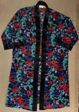 Victorias Secret Vintage Gold Label Robe Women s Medium Cover Up Floral Sheer