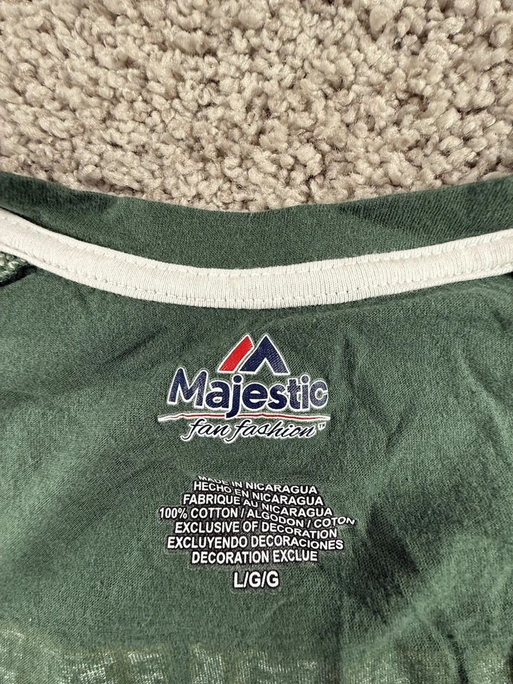 Рубашка женская Green Bay Packers большая зеленая белая глина Matthews #52 Majestic - Изображение 3 из 4