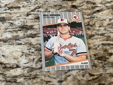 1989 Fleer Billy Ripken #616 Baltimore Orioles FF Black Box Error  SET BREAK