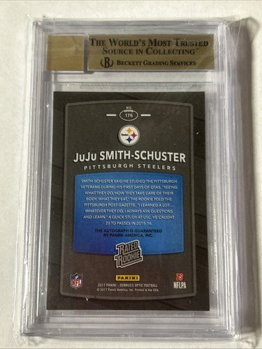 2017 Panini Donruss Optic /99 RC HOLO AUTO Rated Rookie Juju Smith-Schuster #176 - Picture 2 of 2