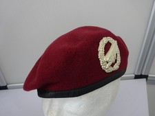B14-31) Original Bundeswehr Barett Bordeaux-rot: Fallschirmjäger Airborne Gr.59