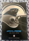2003 NFL Carolina Panthers Media Guide / Super Bowl XXXVIII Vintage Book 336 Pgs