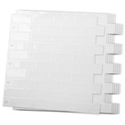  10-Sheet Peel and Stick Backsplash Tile for Kitchen - 12”×12” White Washed