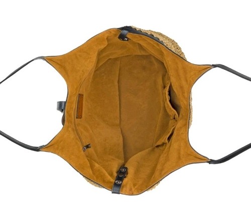 Patricia Nash Santorini Umhängetasche Leder und geflochten - Haselnuss - Neu mit Etikett - Orig. 299,95 $ - Bild 6 von 7