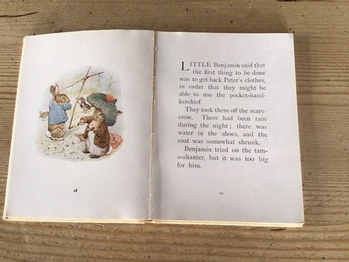 Beatrix Potter The Tale Of Benjamin Bunny Vintage 1904 1st Edition Rare Used - Picture 12 of 16