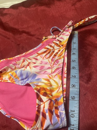 Damen Unterteil Bikini mit Handfläche Mehrfarbig Seitlich Bindebänder Größe Small - Bild 5 von 6