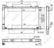 NRF 52154 Radiator, engine cooling for NISSAN