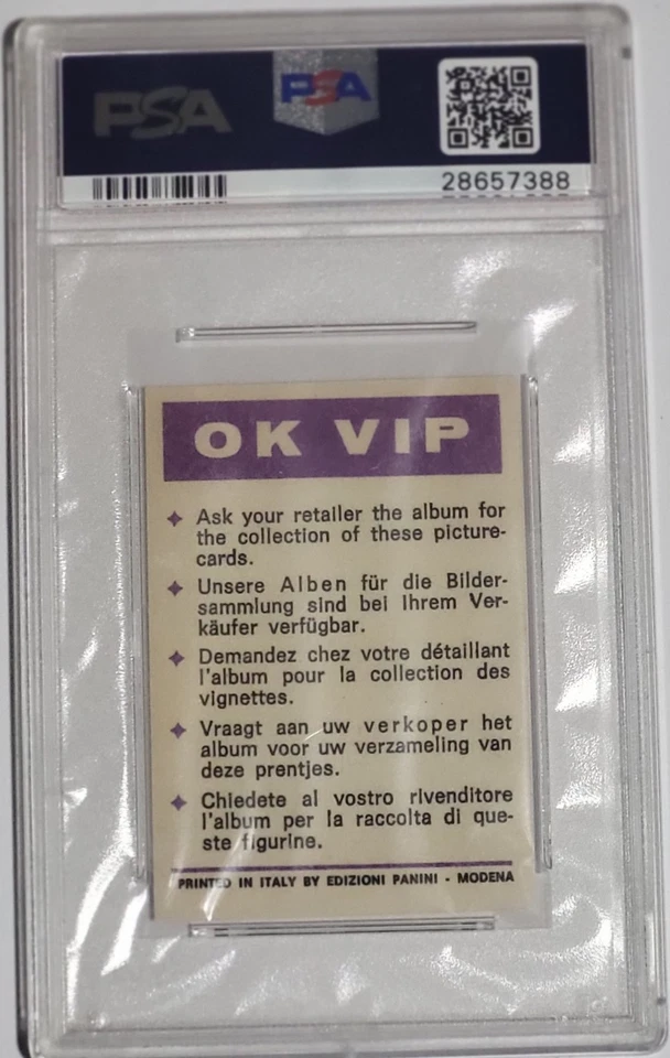 1973 Panini OK VIP Johan Cruyff PSA 6 Ajax Netherlands Fc Barcelona - Image 2 of 2