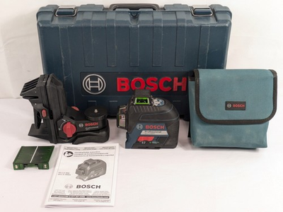 #ad BOSCH Professional GLL3 300G 3 Beam Green Laser Level Kit w Case EC1040406 $249.99