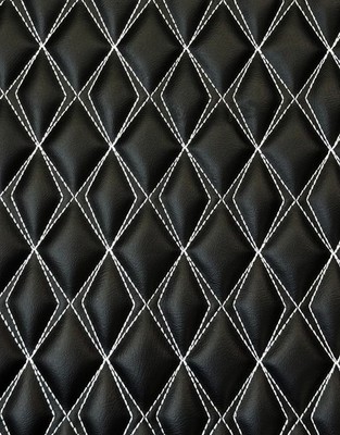 Vinyl Quilted Fabric 3/8'' Foam Padded Upholstery Car /58'' W/ (Double Diamond)