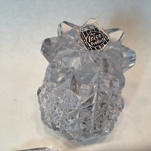 "2 botellas de perfume Irice vintage tapones de vidrio cortado una etiqueta original 7"" usadas en excelente estado" - Imagen 6 de 7