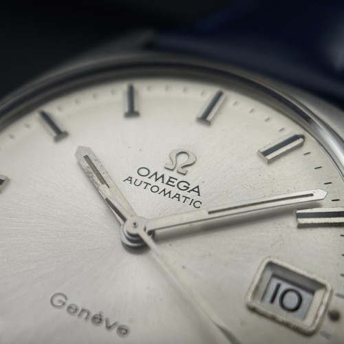 OMEGA Genève Cinturino Automatico Acciaio Blu Quasi Come Nuovo [RIF. 166.041] - Foto 3 di 19