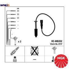 IGNITION CABLE KIT 0737 FOR MERCEDES-BENZ 124/T-Model/Break SL E-CLASS 2.8L 6cyl