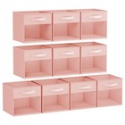 Storage Cubes, Cube Storage Bin, 10 Pack Foldable Baskets with Window, Closet...