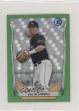 2014 Bowman Scout Top 5 Prospects Mini Chrome Refractors Green /10 Colin Moran