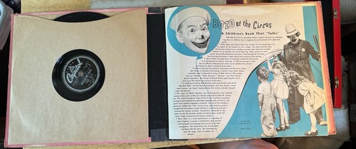 VTG 1946 BOZO At The Circus Vinyl set 78rpm + 20 pg AUDIO BOOK Capitol Record - Picture 2 of 8