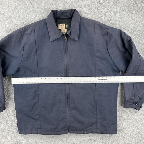 Vintage Wear Guard 90s Y2K Mens XL Faded Blue Quilt Lined Jacket Work Wear EUC - Afbeelding 7 van 20