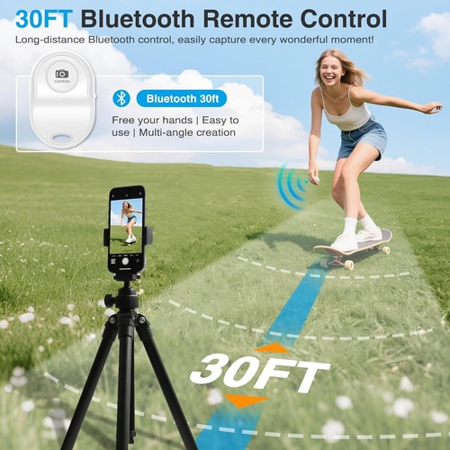 Téléphone Portable Magnétique Moniteur Vlog Écran 1080P avec Télécommande - Blanc - Photo 7 sur 10
