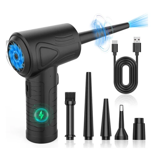Compressed Air Duster for Computer Keyboard 51000 RPM for PC Crumbs Car M4M6