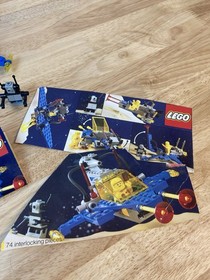 Vintage Lego Space 6884 Futuron Aero-Module & 6872 Lunar Patrol Craft Used