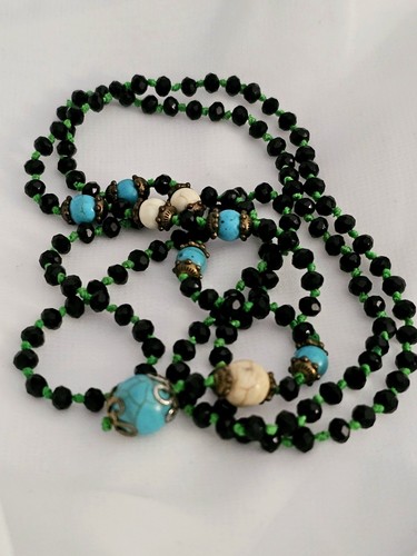 Vintage Turquoise Southwestern Necklace Native Tribal Handcrafted Rare Find - 第 5/6 張圖片