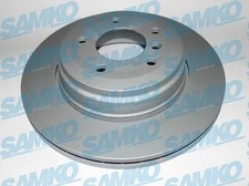 SAMKO 2x Bremsscheibe hinten belüftet für BMW 6er E63 5er Touring E61 E64