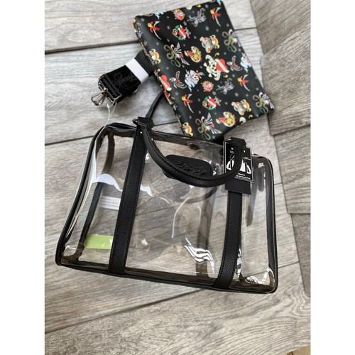 Ed Hardy Set 2 Borse | Borsa Trasparente + Borsa Vegan Stampa Tatuaggio - Foto 10 di 10