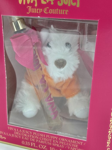 Juicy Couture Viva La Juicy Plush Puppy Ornament Perfume Gift Set 0.33 fl oz New - Picture 3 of 3