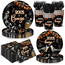 144 Pcs Halloween Party Supplies 9i nch and 7 inch, Multicolor