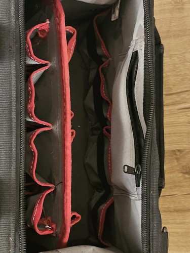 Husky Heavy Duty Bag W/Tool Wall Used Very Handy Bag - Foto 13 di 14