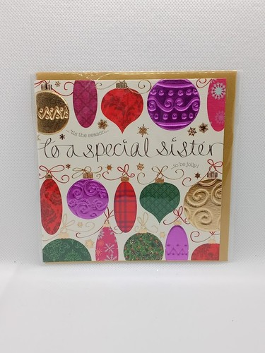 Sister Christmas Card Greetings xmas choice of designs Family Quality Girl Women - Picture 51 of 72