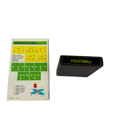Football CX2625 Cartridge & Manual   Two-Player Gridiron Simulation Atari 2600