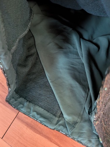 Ralph Lauren Bosque Verde Lentejuelas Cambio Vestido Camiseta Adornado Talla 14 - Imagen 7 de 12