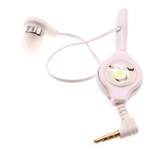 For TCL K33/K32 5G - Retractable Mono Earphone Headphone 3.5mm w Mic Headset