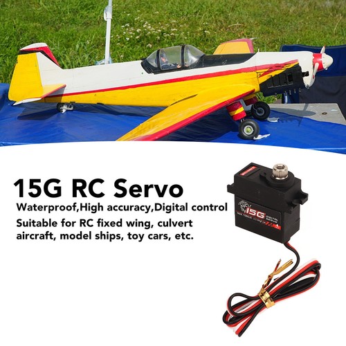 15G RC Servo Metal Gear Waterproof Digital Servo For Fixed Wing Airplane SL - Bild 13 von 24