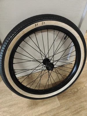 sealed BMX Front Wheel With Odyssey Keyboard Tyre - Black - Image 1 of 4