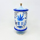 Jonathan Adler Druggist Weed Canister 4.5" Dia, 9.5" H