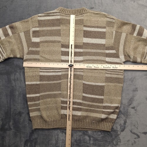 Vtg Bill Blass Grandpa Sweater Mens Large USA Pullover Textured Cotton Acrylic - Picture 7 of 10