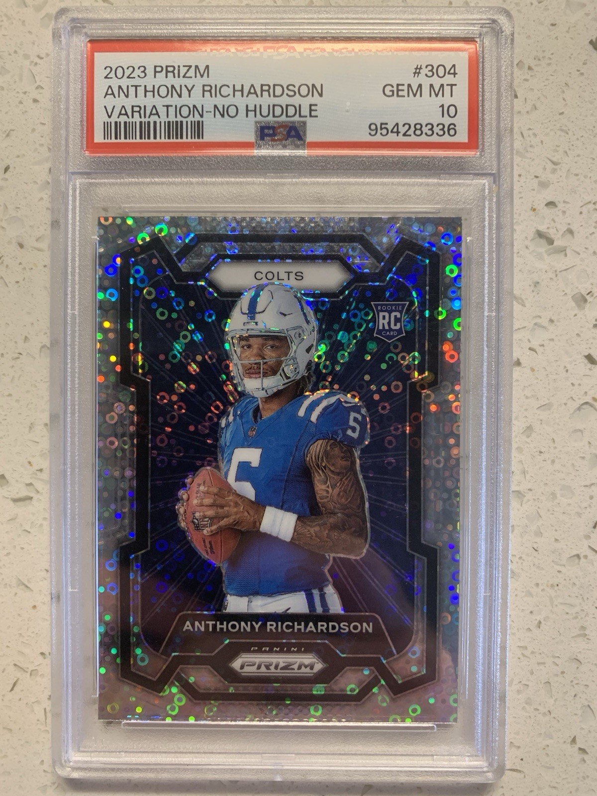 2023 Panini Prizm - Prizm Variation No Huddle Rookie Anthony Richardson PSA 10