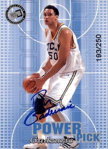 Press Pass Power Pick 2002 autógrafos Dan Gadzuric UCLA/250 automático - casi nuevo-como nuevo - Imagen 1 de 2
