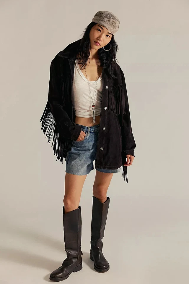 Freepeople - Chaqueta de gamuza vegana We The Free Fringe Out - Oferta EE. UU. 2025 87495743 Foto 4 de 4