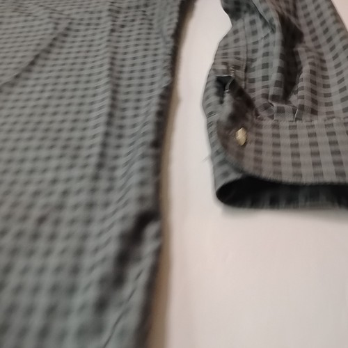 Ben Sherman Shirt Mens Slim Fit L 26.5 33 Green Checkered Long Sleeve :NOTE - Picture 6 of 12