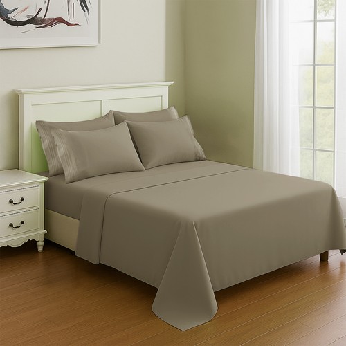 6 Pcs Bed Sheet Set Soft Deep Pocket Microfiber Hotel Quality Bedding Sheets - Picture 144 of 168